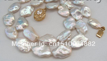 super big 17mm baroque white keshi reborn pearl necklace 2024 - buy cheap
