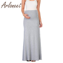 ARLONEET/пикантная Женская юбка для беременных, однотонная Мягкая Повседневная юбка, большие размеры 5XL, летние женские юбки для вечеринки, Одежда для беременных 2024 - купить недорого
