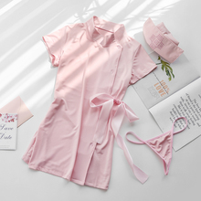 Милое розовое белье для маленькой медсестры, ролевая японская униформа для медсестры, Женский соблазнительный костюм, нижнее белье для горничной, косплей костюм медсестры 2024 - купить недорого