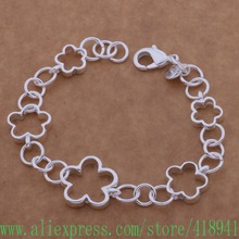Silver Plated bracelet, Silver Plated fashion jewelry The size of the plum blossom /dzxamrea bazajsga AH100 2024 - buy cheap