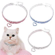 New Exquisite Bling Crystal Dog Collar Diamond Puppy Pet Shiny Full Rhinestone Necklace Collars for Pet Little Dogs Supplies 2024 - buy cheap