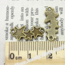 34 conector encantos pentagrama pingente tibetano liga de zinco Fit pulseira colar de Metal DIY jóias 2024 - compre barato