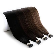 Neitsi-cápsula para extensão de cabelos remy, textura dupla e ondulada, feita com cápsula de fusão pré-ligada, cabelo humano natural, tamanhos 1.0g por mecha de 20 "e 28" 2024 - compre barato