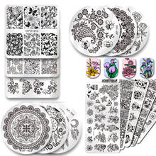 2019 New Series Nail Stamping Plates DIY Image Konad Nail Art Manicure Templates Stencils Salon Beauty Polish Tools 2024 - buy cheap