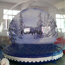 Clear Decorating Inflatable Christmas Plastic Balls, Advertising Giant Inflatable Snow Globe Ball For Festival Shows Decoration 2024 - buy cheap