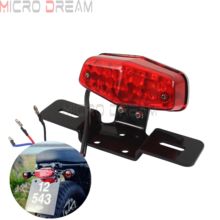 Motorcycle Lucas Retro Taillight LED Stop Brake Tail Light w/ Bracket For Harley BSA Bonneville Cafe Racer Scrambler Custom 2024 - buy cheap