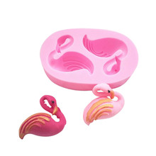 Luyou 3D Flamingo Shape Silicone Mold Fondant Cake Mold Chocolate Candy Biscuits Moulds Wedding Decoration Baking Tools FM1430 2024 - buy cheap