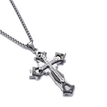 Christian Religious Plated Jesus Cross Locket Necklace Jewelry 2024 - buy cheap