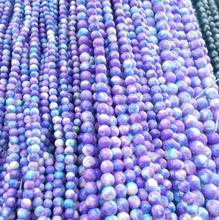 4MM 6MM 8MM 10MM 12MM Natural Purple Green Rainbow Stones Round Spacer Loose Beads For Necklace Bracelet Charms Jewelry Making 2024 - buy cheap