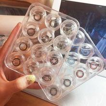 12 Pcs/lot Contact Lens Box Holder Portable Small Lovely Clear Eyewear Bag Container Contact Lenses Soak Storage Case 2024 - buy cheap