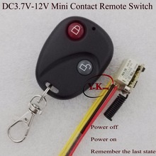 Lembrete o mini interruptor de controle remoto, economizador de energia, interruptor sem fio com micro contato, 3.7v 4.5v 6v 7.4v 9v