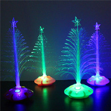 merry Christmas tree Decoration Supplies mini LED Christmas Tree lights toys Colorful color fiber decoration fiber flowers 2024 - buy cheap