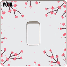 YOJA Artistical Painting Lively Cute Small Flower PVC Switch Sticker Decorative Wall Decal 15SS0065 2024 - buy cheap