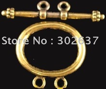 FREE SHIPPING 90sets Antiqued gold 2-strands oval toggle clasps A5011G 2024 - buy cheap