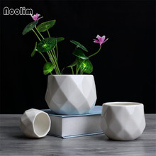 Vaso de plantas geométricas, recipiente simples para plantas suculentas, vaso de micro paisagem, decoração de casa 2024 - compre barato