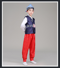 Boy Korean Traditional Costumes Children Hanbok Clothing with Hat Korean Ancient Costume Children Performance Dance Clothes  18 2024 - buy cheap