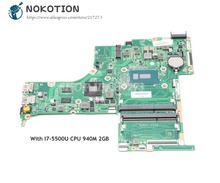 NOKOTION 809045-601 809045-001 Para HP Pavilion 15-AB Laptop Motherboard DAX12AMB6D0 SR23W I7-5500U CPU 940M 2GB 2024 - compre barato