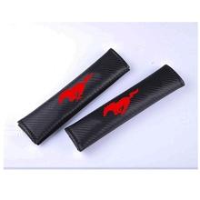 for Ford Mustang PU Fashion Car Seat Belt Pads Harness Safety Shoulder Strap Back Pack Cushion Covers 2024 - buy cheap