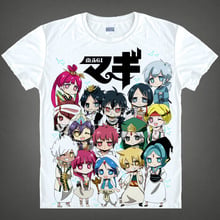 Magi japonés: El laberinto de la magia, Camiseta de algodón de anime Aladdín, ayuja, Morgiana, disfraces de Cosplay, ropa de anime 2024 - compra barato