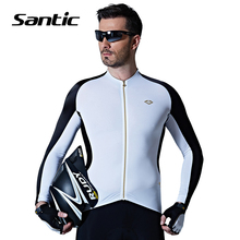 Santic Spring Summer Bicycle Jersey Men Long Sleeve Cycling Jersey High Elastic Breathable Road Mountain Bike Shirt Clothing 2024 - buy cheap