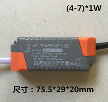 Reator novo do transformador da fonte de alimentação do diodo emissor de luz da c.a. 86- 265v 260ma-300ma (4-7 )* 1w para o diodo emissor de luz do spotlight do celling da vasilha