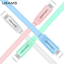 USAMS USB Cable For iPhone Lighting USB Fast Charging Data Cable for iPhone X XS XR MAX 8 7 6 6S 5 Mobile Phone USB Charger Cord 2024 - buy cheap