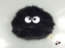 Hayao Miyazaki  10*12CM Mini My Neighbor Totoro Dust Soot Plush Coin Bag wallet card bag keyring keychain clip Gift Toy 2024 - buy cheap