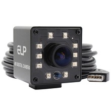 ELP-lente ojo de pez gran angular de 1080P, Mini cámara infrarrojo IR USB, controlador gratis, cámara web de H.264 2MP 2024 - compra barato