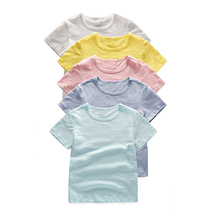 Camiseta de algodão para crianças, camiseta de manga curta para meninos e crianças de 0 a 6 anos, roupa casual de botão 2024 - compre barato