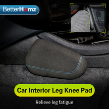 BETTERHUMZ Interior Leather Leg Cushion Knee Pad Thigh Support Car Styling for Audi A4 A3 A5 A6 Q3 Q5 Q7 TT A1 RS Accessories 2024 - buy cheap