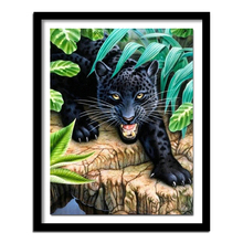 Full Drill Square Diamond 5D DIY Diamond Painting"Leopard in forest"Diamond Embroidery Cross Stitch Rhinestone  Painting 2024 - buy cheap