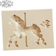 Yueyue Sugarcraft Horse silicone mold fondant mold cake decorating tools chocolate gumpaste mold 2024 - buy cheap