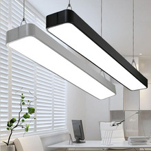 LED office chandelier Modern minimalist rounded rectangular office building office light lamp lighting fixture ceiling lamp 2024 - buy cheap