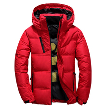 High quality new winter mens white duck down jacket casual fashion hoodies mens winter down jacket warm large size down jacket 2024 - buy cheap