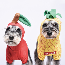 Funny Fruits Puppy Costume Pet Dog Clothes for Small Dogs Chihuahua Pug Cute Hoodies French Bulldog Apple Pineapple Apparel 2024 - buy cheap