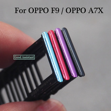 Для Oppo A7x / Oppo F9 / F9 Pro Sim Tray держатель карт Micro SD слот запчасти адаптер Sim-карты 2024 - купить недорого