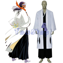 Bleach 9th Division Captain Tousen Kaname Cosplay Kimono Uniform Suit Men's Costumes with Sandals Custom Size free shipping 2024 - buy cheap