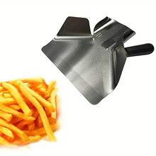 1pcs Stainless Steel Grip Food French Fries Shovel Food Packing Scoop Popcorn Server Shovel with Grip Handle Home Restaurant Bar 2024 - buy cheap