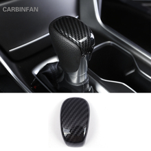 For Honda Accord 10th 2018 Black Carbon Fiber Car Gear Shift Knob Automatic Transmission Touch Panel Accessories  C1073 2024 - buy cheap