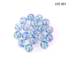 Wholesale 14mm 100pcs/lot Round Colorful Acrylic Jewelry Beads Bling Bling Dream Style Silicone Bead for Handmade Jewelry Making 2024 - buy cheap