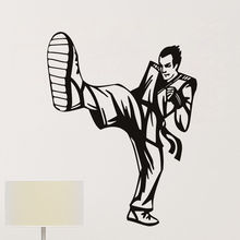 Sport Style Vinyl Wall Decals Karate Kick Removable Home Decor Living Room High Quality Hot Martial Art Sticker Wallpaper ZA412 2024 - buy cheap