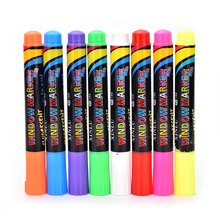 Marca iluminadora fluorescente líquida, caneta marcadora de giz para escrita de led, caneta fluorescente de quadro, 1 peça 2024 - compre barato