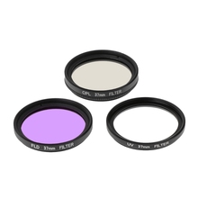 Camera Accessories 37mm UV / FLD / CPL Multi-Coated Glass Filter Lens + Case Set 2024 - buy cheap