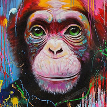 Full Drill 5d Diamond Painting Animals Baby Monkey Picture DIY Square Rhinestones Mosaic Embroidery Cross Stitch Kit Home Decor 2024 - buy cheap