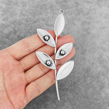 4PCS Willow Leaves Dedew Charms Pendants Beads for DIY Necklace Jewelry Findings 2024 - buy cheap