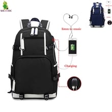 USB Charging Backpack Canvas Back Pack Travel Bagpack Laptop Backpacks Bag Unisex Casual Large Capacity Mochila Can Custom Image 2024 - buy cheap