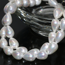 New fashion high quality 7*10mm natural white shell pearl loose beads teardrop women gift diy findings fine jewelry 15inch B2283 2024 - buy cheap