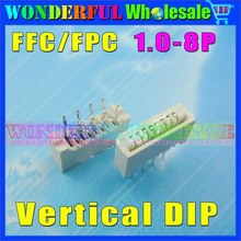 Conector de cabo macio e plano, 8p, 1.0mm, ffc/fpc (fpc/ffc), soquete fpc vertical, dip, sem tamanhos 2024 - compre barato