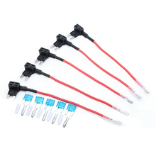 5pcs In Line Car Mini Blade Fuse Holder Splash-proof Fuses Automotive Fuse Holder Tap Adapter Car Add-A-Circuit 2024 - buy cheap