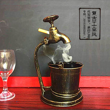 Retro creative iron ashtray bar restaurant office decoration ornaments personalized multi-functional Faucet cigarette ashtray 2024 - buy cheap